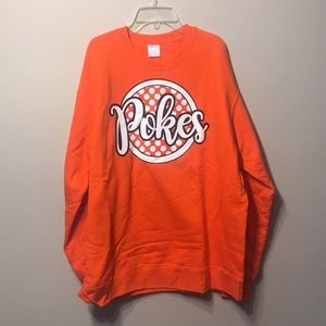 New. Orange Oklahoma State University Sweatshirt.